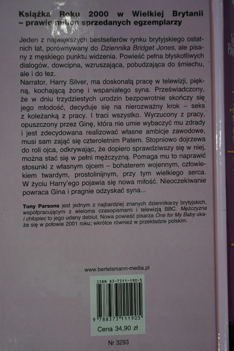 Mężczyzna i chłopiec Tony Parsons