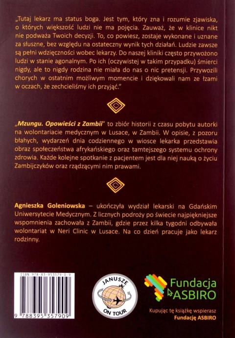 Mzungu. Opowieści z Zambii GOLENIOWSKA AGNIESZKA