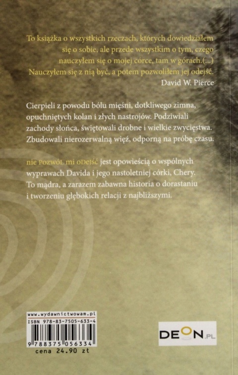 Nie pozwól mi odejść David W. Pierce