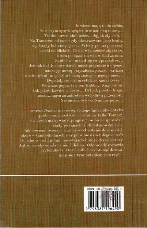 Tomasz niewierny Jerzy Ignaciuk