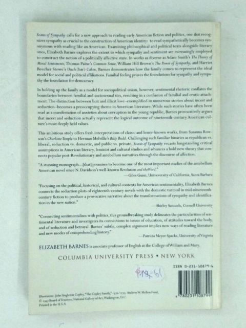 BARNES - STATES OF SYMPATHY