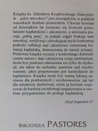 NAUCZYCIELU GDZIE MIESZKASZ? ks. Zdzisław Kroplewski