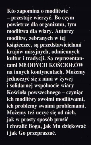 Modlimy się z młodymi z młodych Kościołów opr. WALDEMAR WESOŁY SVD