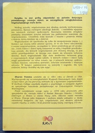 Wegetariańskie dzieci Poradnik Sharon Yntema