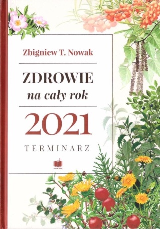Kalendarz książkowy 2021 A2 Aromat Słowa biały