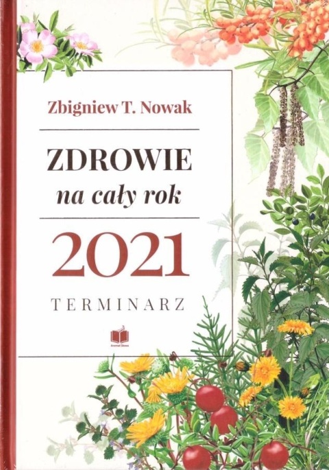 Kalendarz książkowy 2021 A2 Aromat Słowa biały