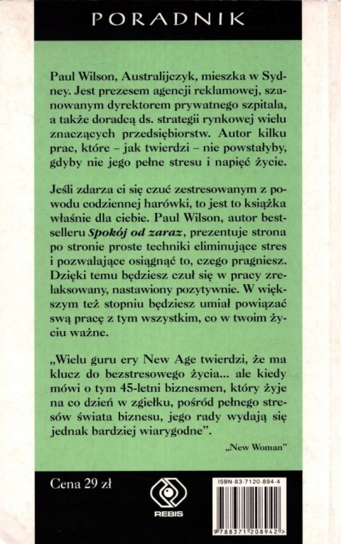 Spokój w pracy Paul Wilson