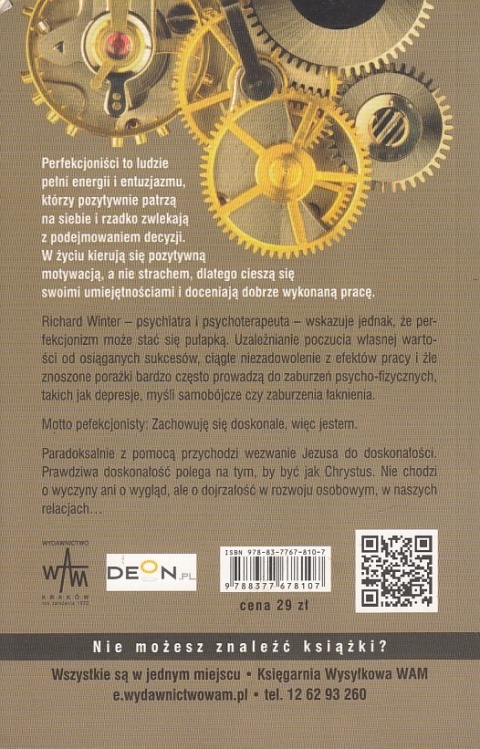 W pułapce perfekcjonizmu Prosta droga do porażki Richard Winter