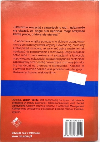 Co trzeba wiedzieć przed rozmową kwalifikacyjną Judith Verity