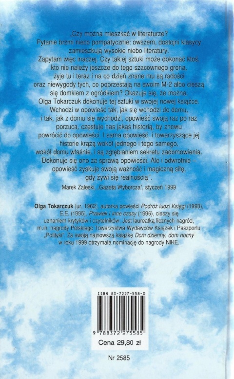 DOM DZIENNY DOM NOCNY TOKARCZUK