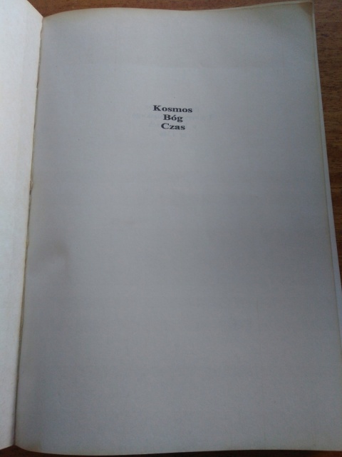 Kosmos Bóg czas Grzegorz Mitrowski