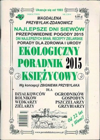 Ekologiczny Poradnik Księżycowy 2015 1 / 2014