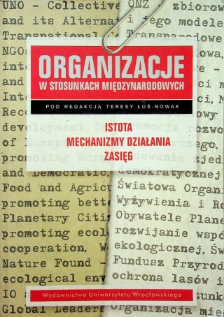 Organizacje w stosunkach międzynarodowych Tersa o - Nowak