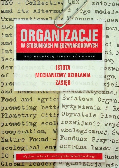Organizacje w stosunkach międzynarodowych Tersa o - Nowak