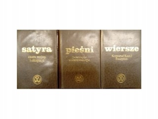 Satyra / Piesni / Wiersze - Zestaw 3 st ksiazeczek
