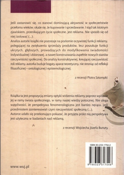 Reklama jako tworzenie rzeczywistości społecznej